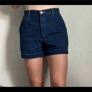 Vintage high-rise shorts.